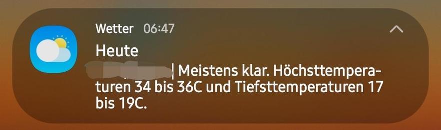 Wetter 06:47
- Heute
Meistens klar. Héchsttemperaturen 34 bis 36C und Tiefsttemperaturen 17 bis 19C.
