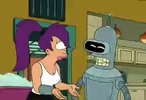 Bender laughing at Leah, pausing then saying “oh wait you’re serious, let me laugh even harder”
