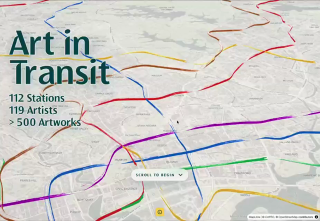 Demo of the Art In Transit web site