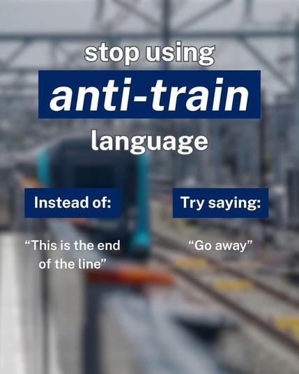 Instead of "this is the end of the line" try saying "go away"