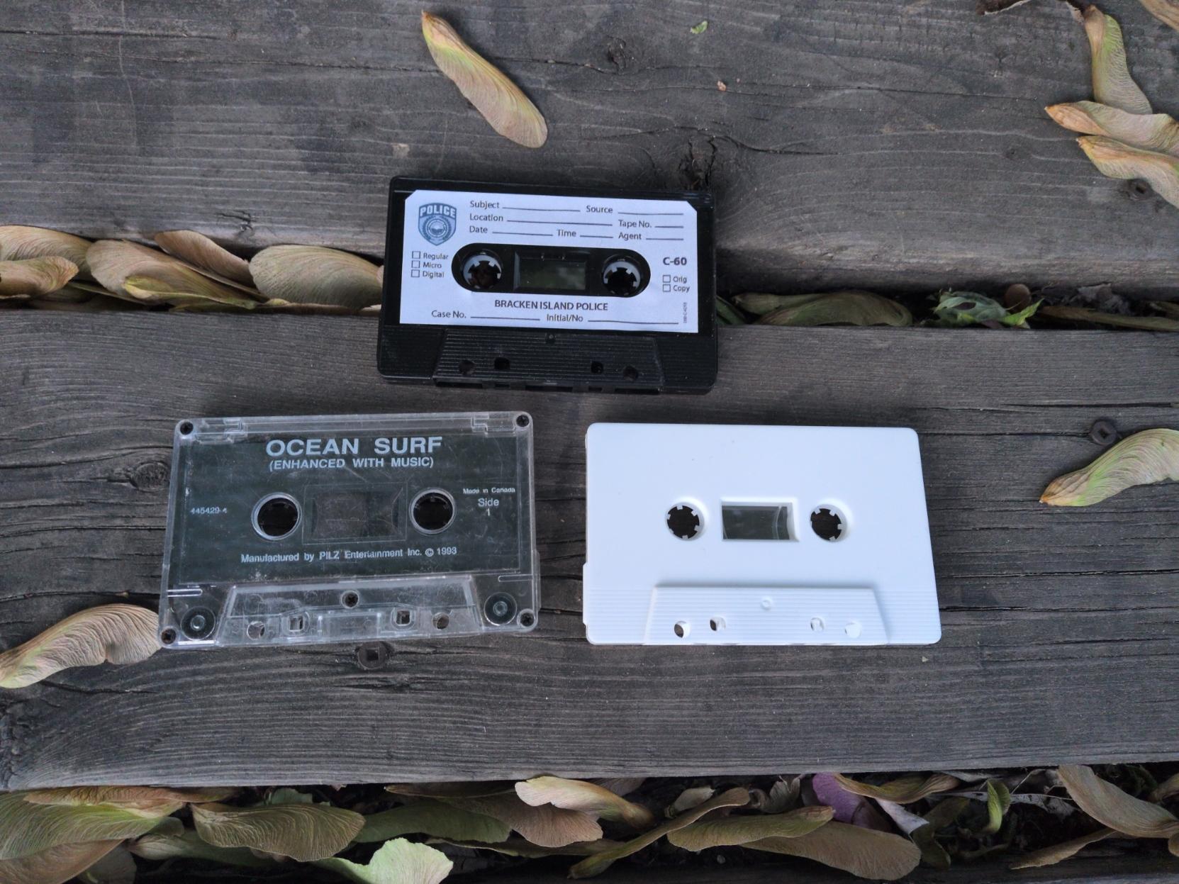 Three mysterious cassette tapes.