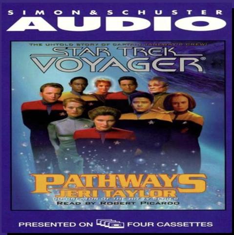 Cover art for the “Pathways” Star Trek audio book by Jeri Taylor.