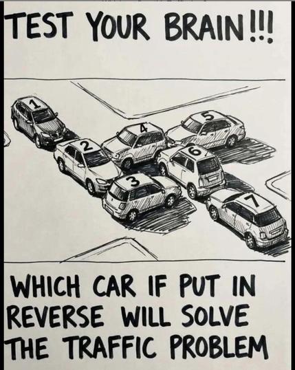 Weird car-brained traffic problem/puzzle.