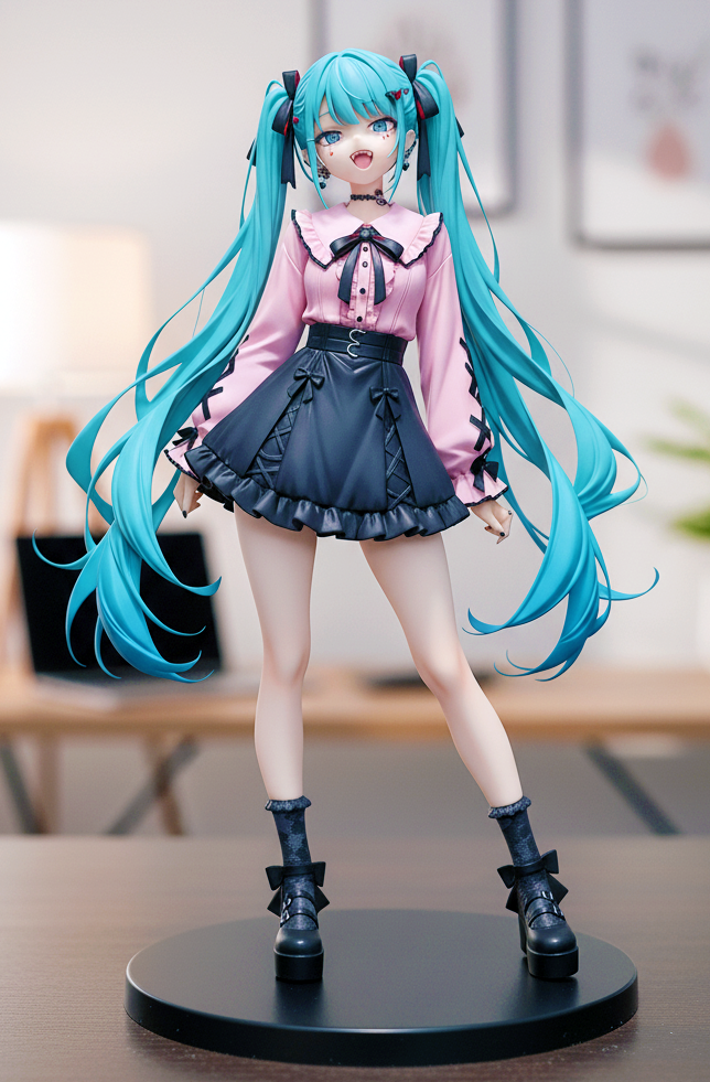 AI generates Hatsune Miku vampire figure art