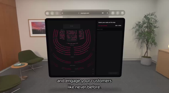Demo of the immersive environment feature from a demo ticket sales website where it allows the user to preview their view from their selected seat.