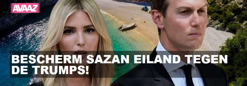 Bescherm Sazan eiland tegen de Trumps!