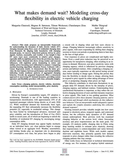 What makes demand wait? Modeling cross-day
flexibility in electric vehicle charging