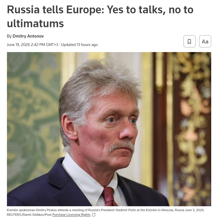 Russia said on Friday it was open to dialogue with European countries but would not accept ultimatums, as signs increase that the EU may seek talks with Moscow after largely shunning contacts since the start of the war in Ukraine. #Russia #EU