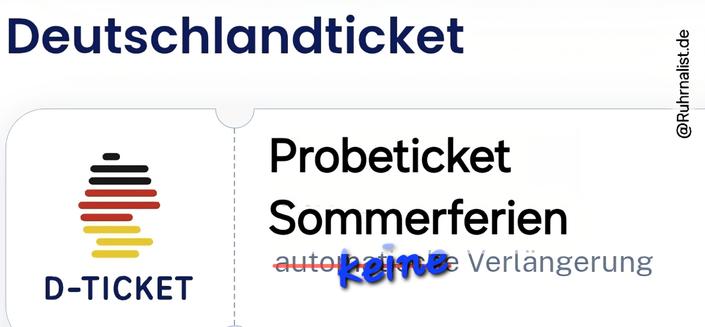 Deutschlandticket auf Probe