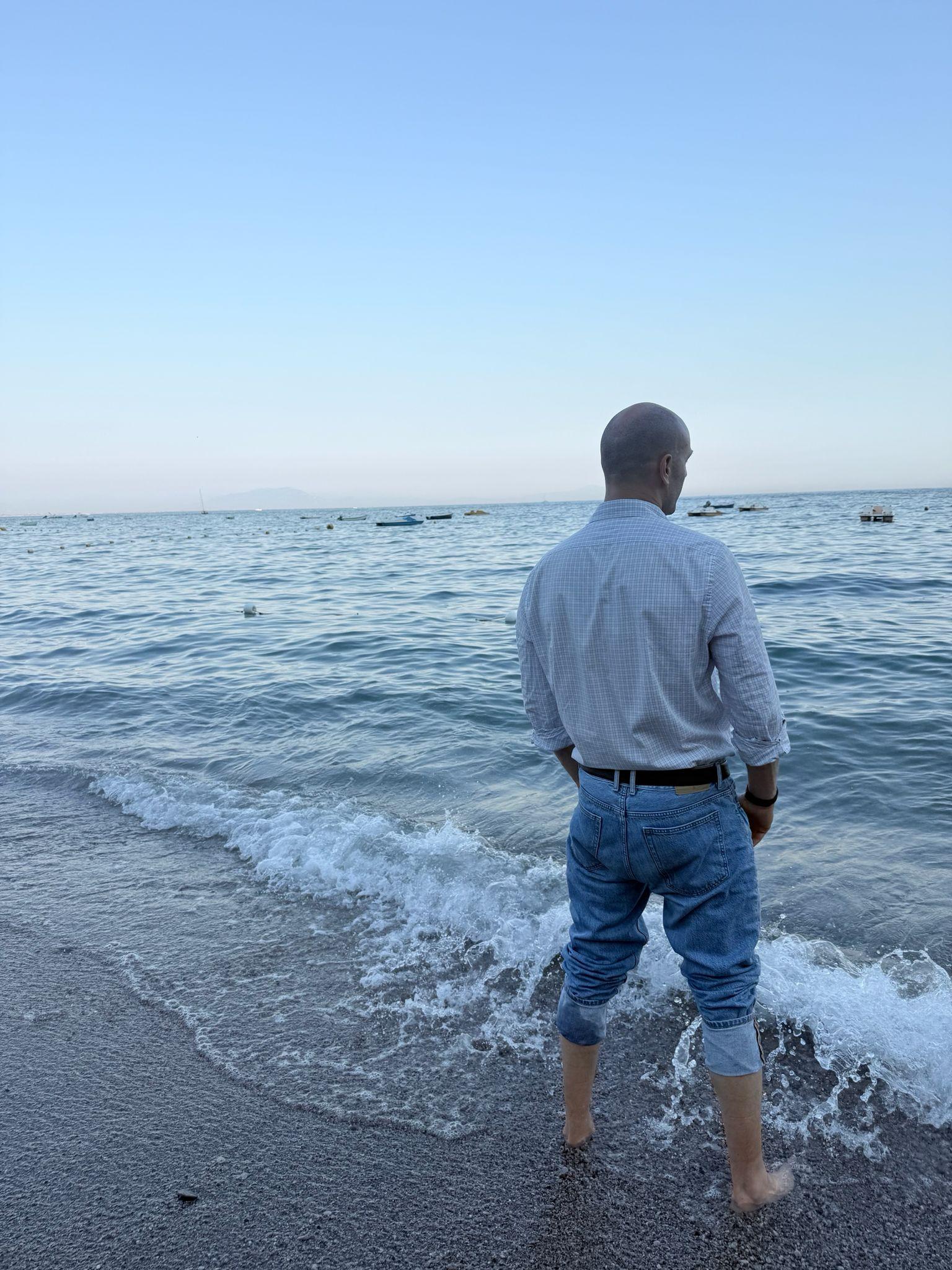 io in riva al mare di Vietri
