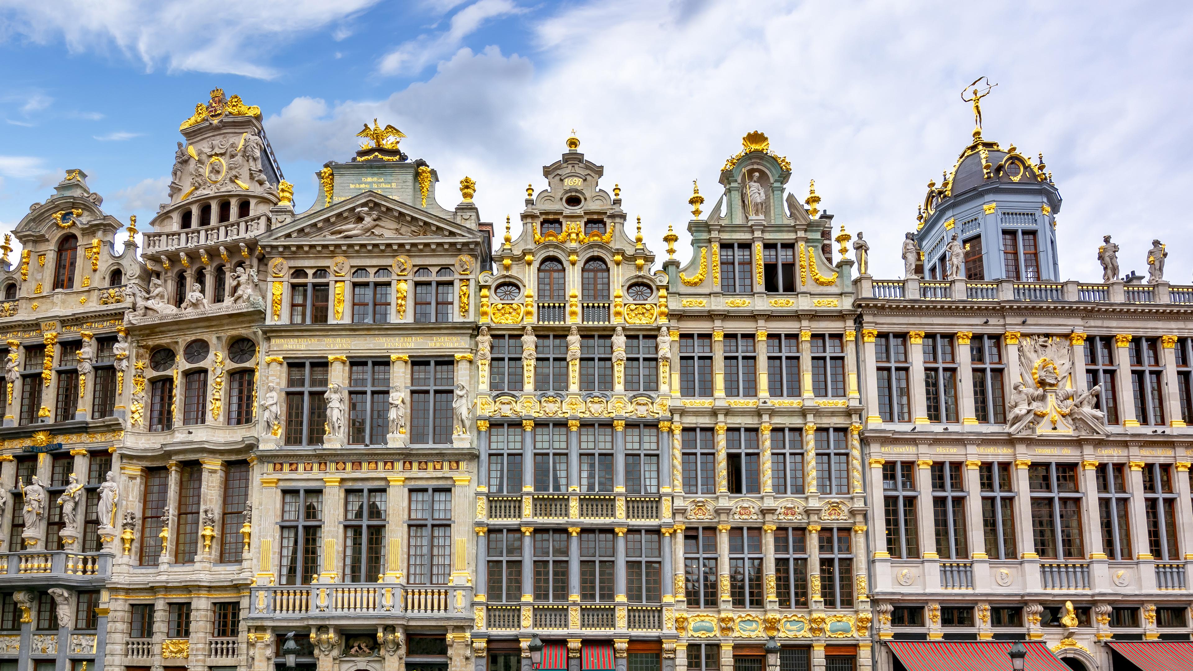 Buildings on Grand-Place Square in Brussels, Belgium© Vladislav Zolotov/Getty Images Plus #photography #Brussels #Belgium