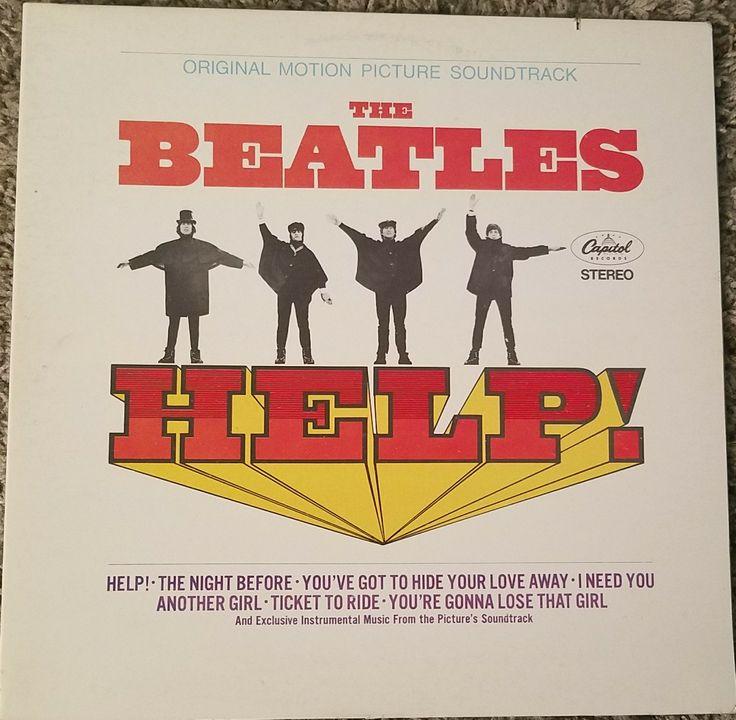 album cover for the Beatles album Help, with the title in large letters and an exclamation point