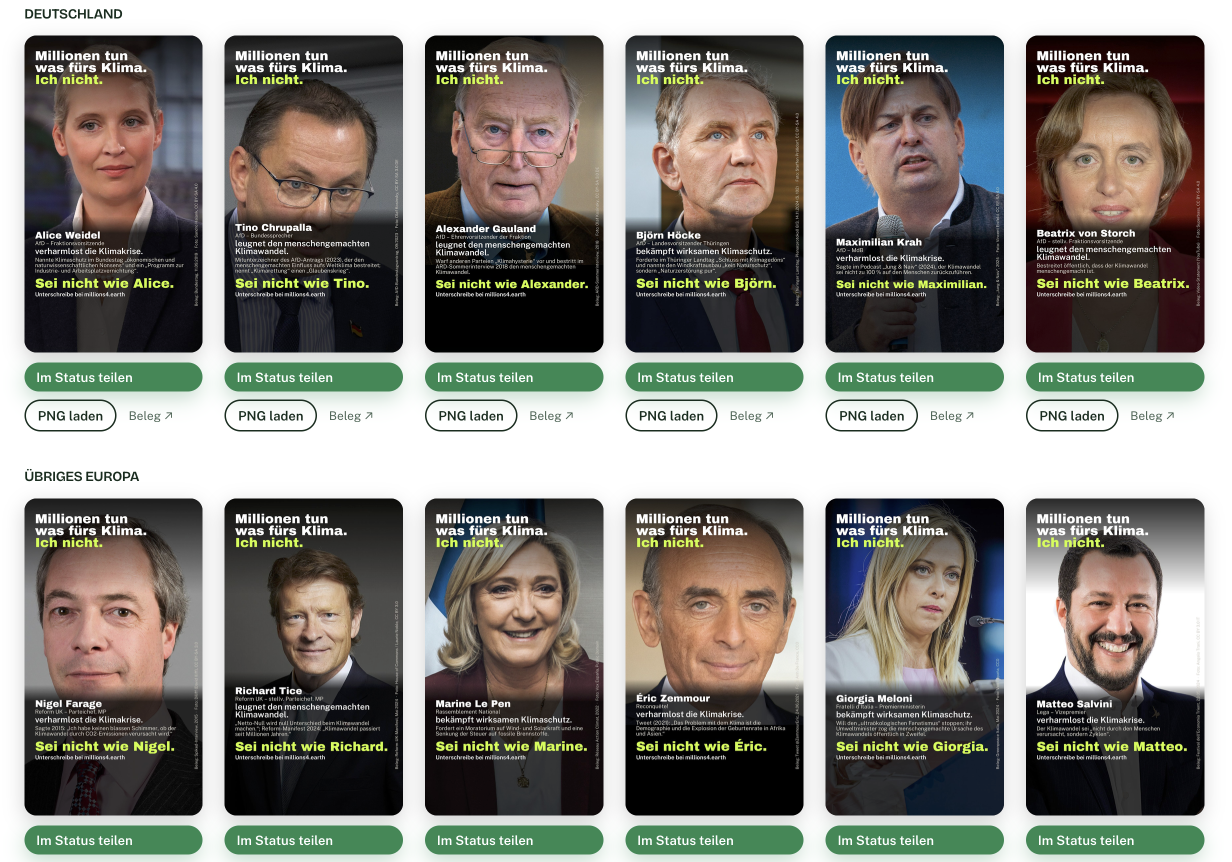 Extrem rechte Klimawandelleugner*innen jetzt als Statuspics.