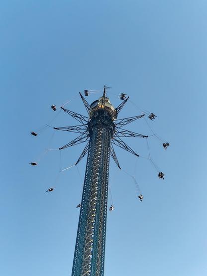 Glückliche Ventilatorblätter am Praterturm