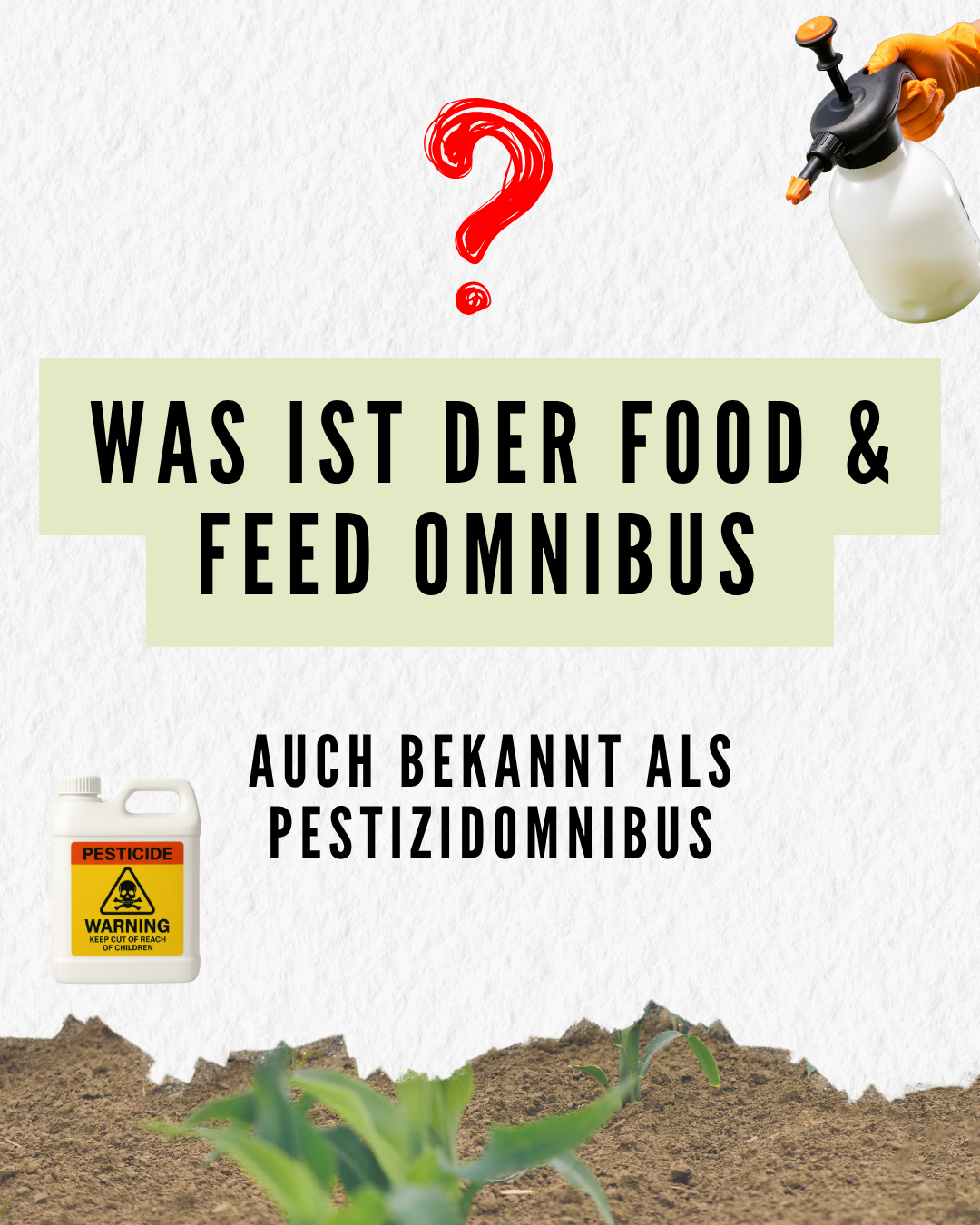 Die Kacheln erklären, was der „Food & Feed Omnibus” ist.