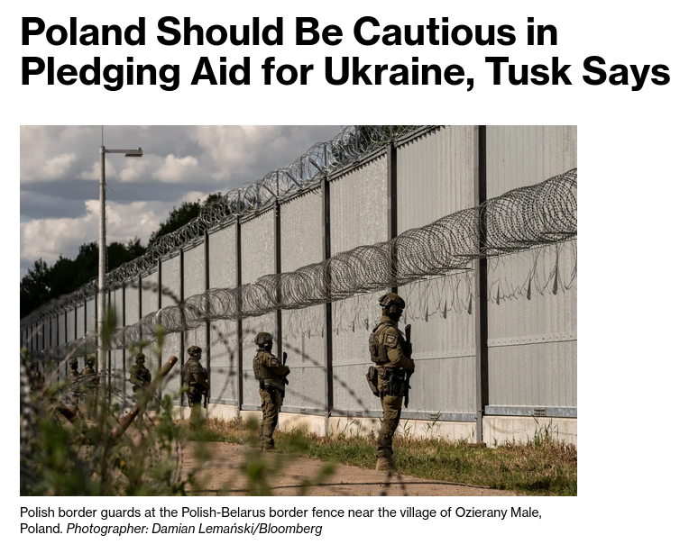Poland should be cautious in pledging further financial aid to Ukraine at next weeks NATO summit in Ankara, Prime Minister Donald Tusk said on Friday. #Russia #EU #Poland #Tusk