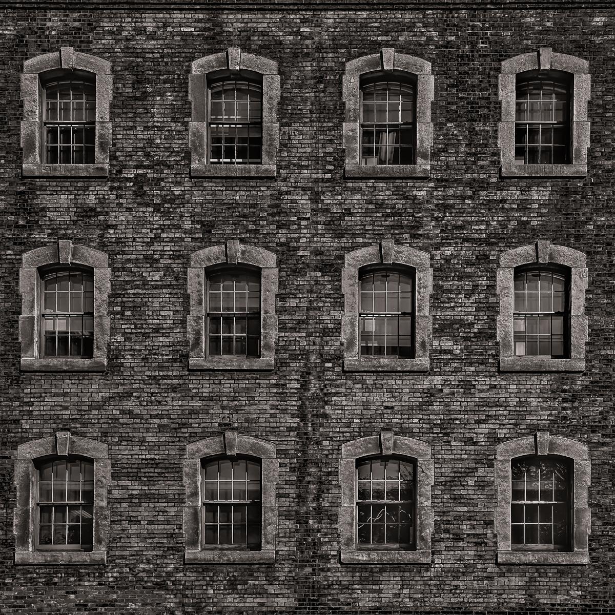 Geometry No 23.

An ongoing series of Black and White photos exploring the shapes and patterns of urban architecture in Toronto Canada.

South wall of The Old Don Jail at No 550 Gerrard St E.

Canon EOS RP
Sigma 24-105mm F4 DG OS HSM Art
Silver EFEX Pro