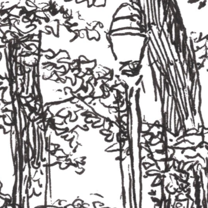 Dessin,  26e25 pc Warocq - Entrée Arts & Métiers Détail 1