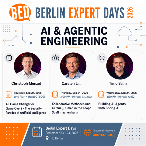 AI slots at BED-Con - 3 Speakers