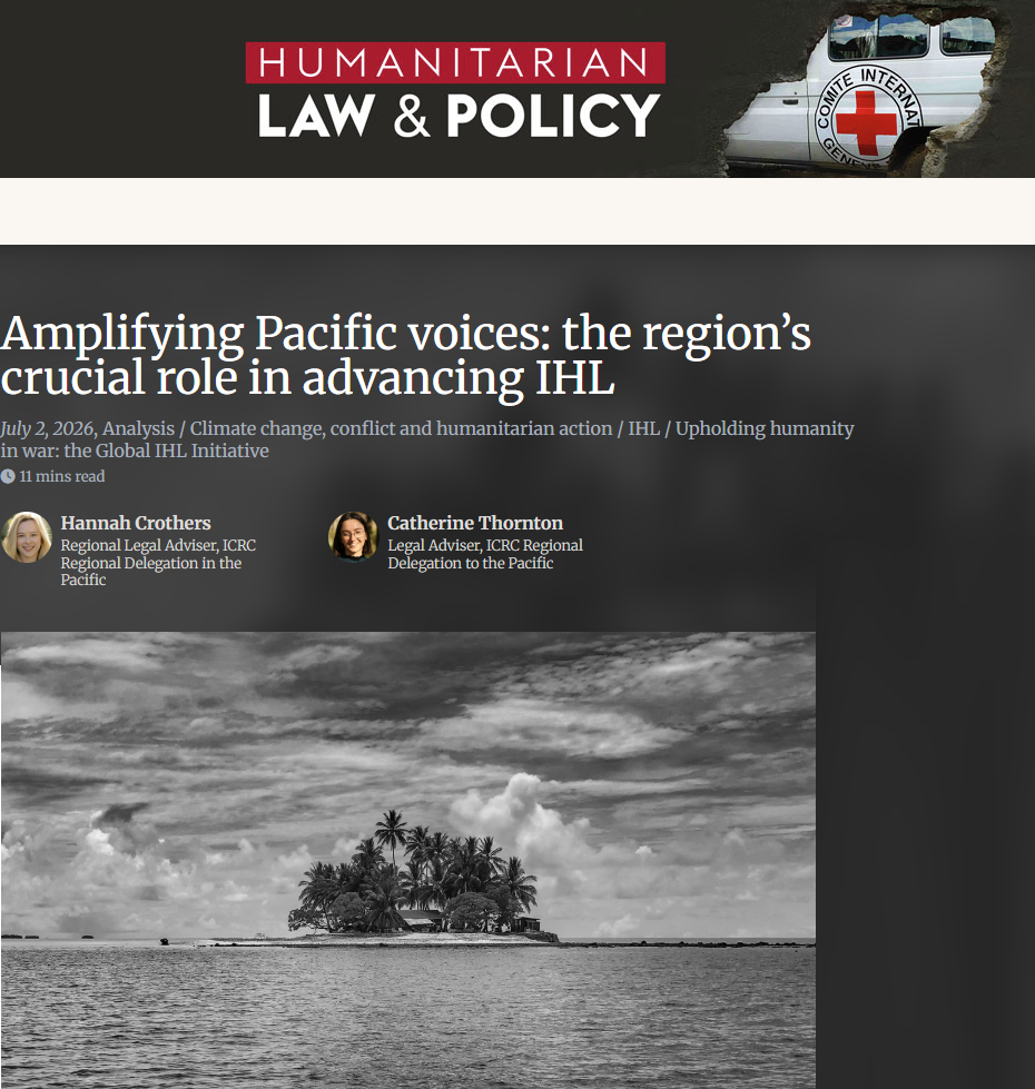 Amplifying Pacific voices: the region’s crucial role in advancing IHL