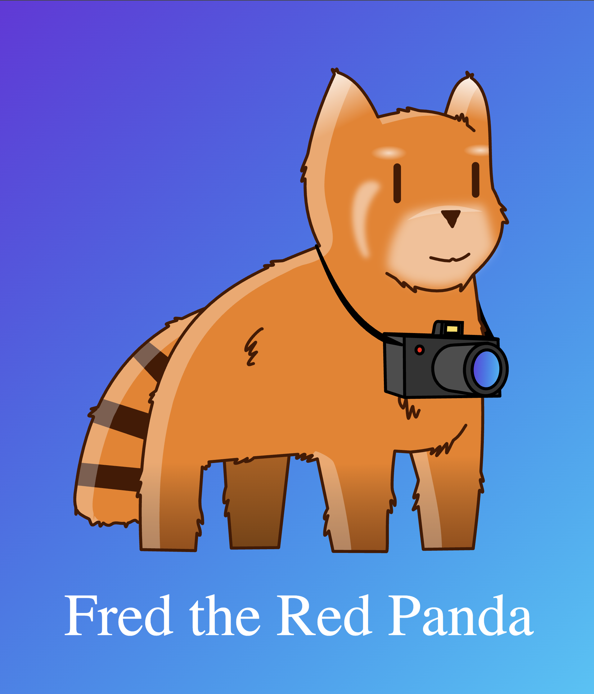 Fred the Red Panda and Pixelfed mascot!
