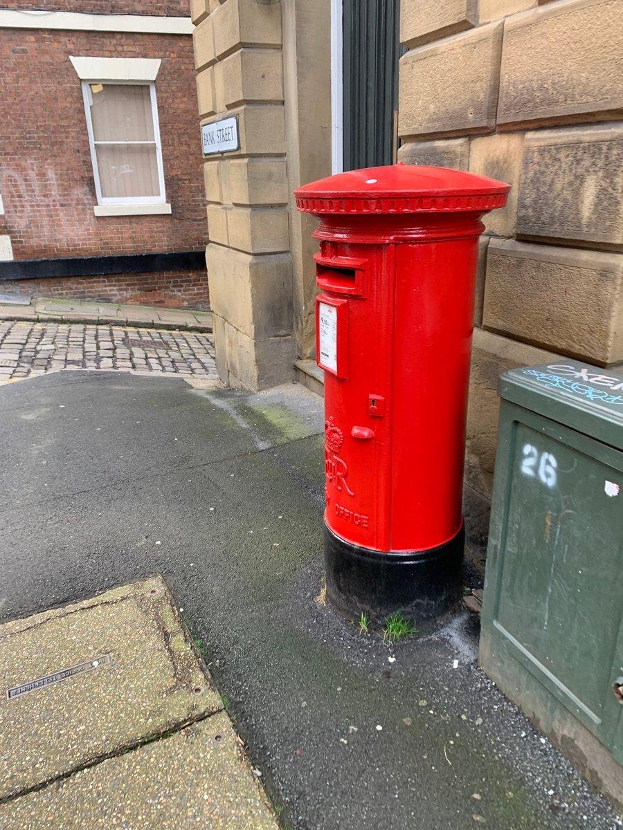 Postbox in Sheffield, South Yorkshire. PostboxMap.co.uk