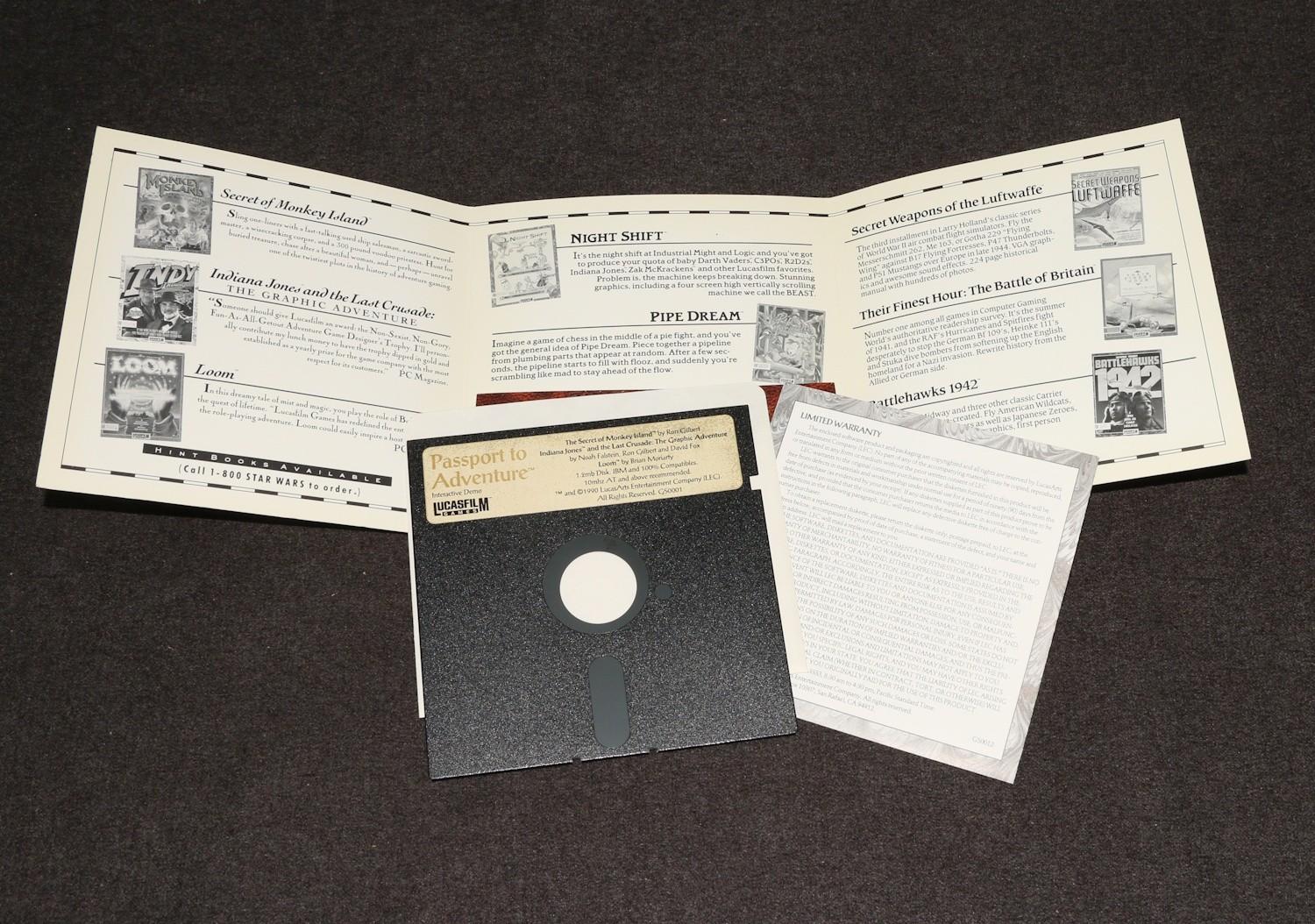 LucasFilm Passport to Adventure Sample Diskette
