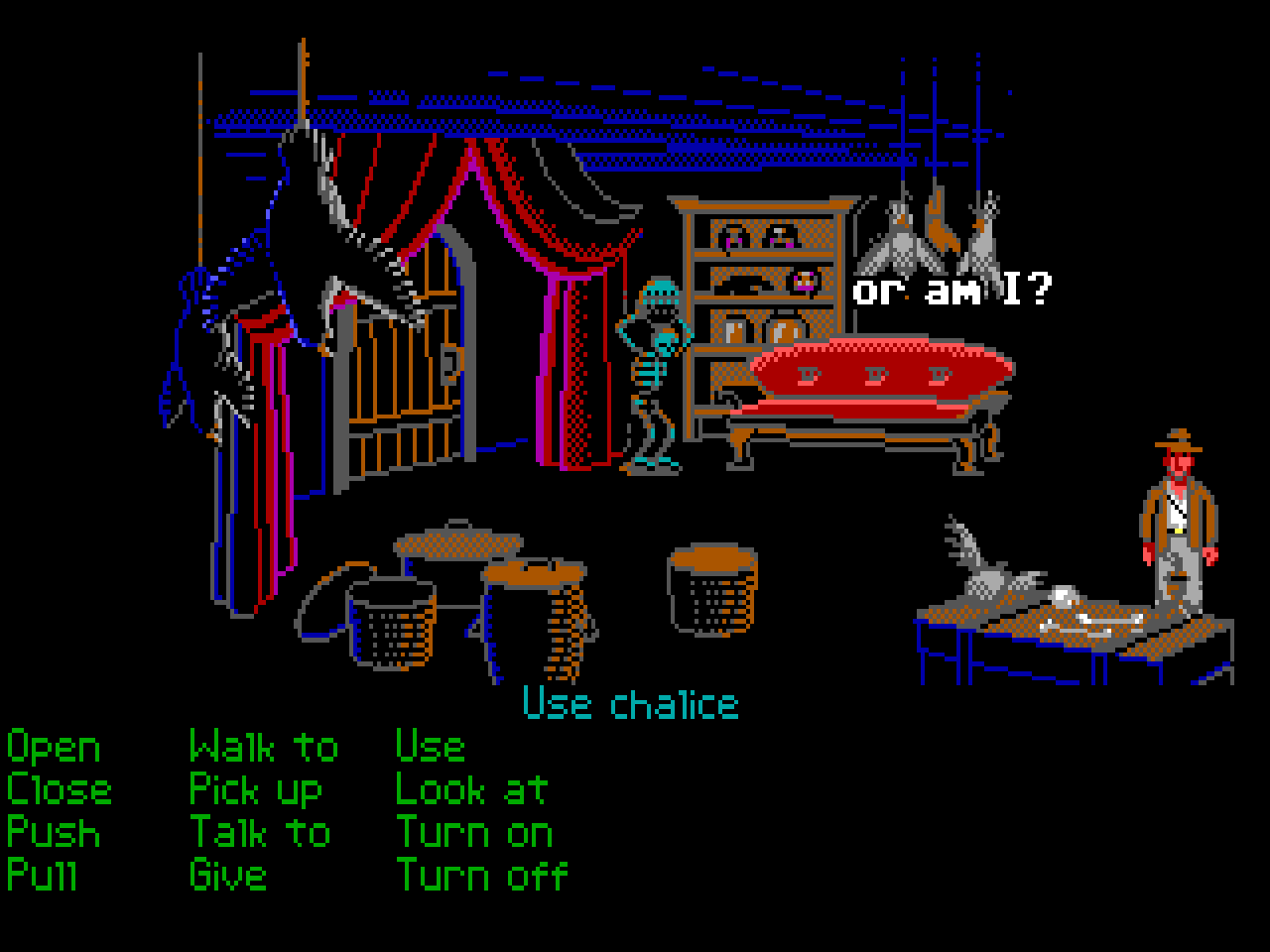 The Secret of Monkey Island demo ... Indiana Jones reference