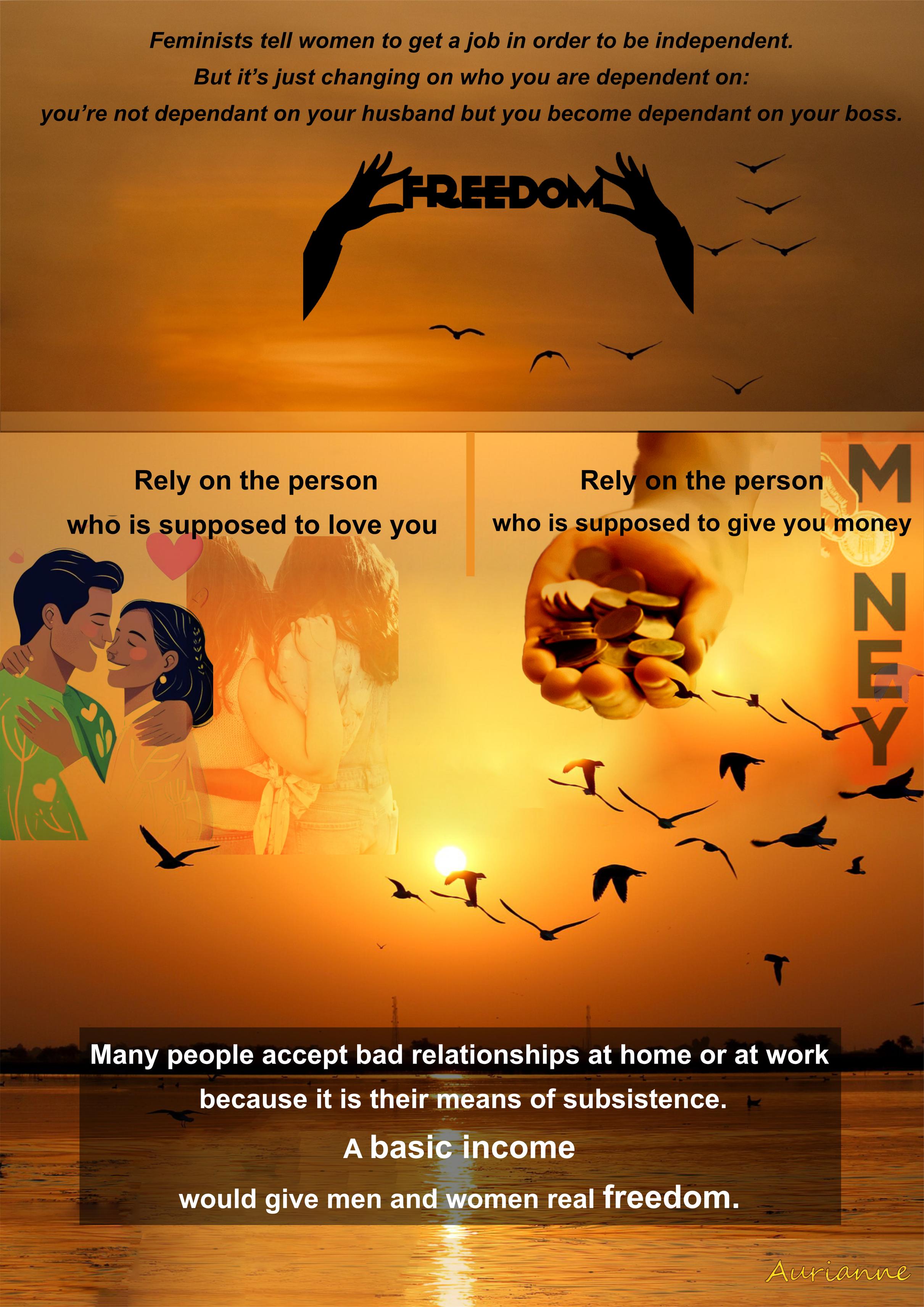 In dependence