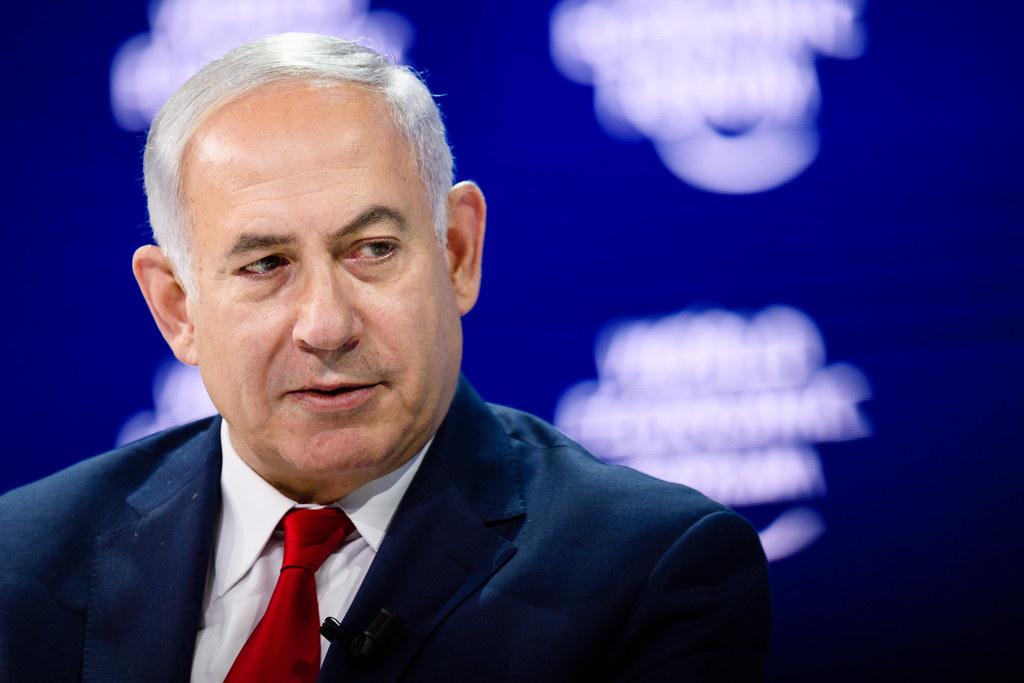 Benjamin Netanyahu, Prime Minister of Israel during the Session "A Conversation with Benjamin Netanyahu, Prime Minister of Israel" at the Annual Meeting 2018 of the World Economic Forum in Davos, January 25, 2018. Copyright by World Economic Forum / Manuel Lopez