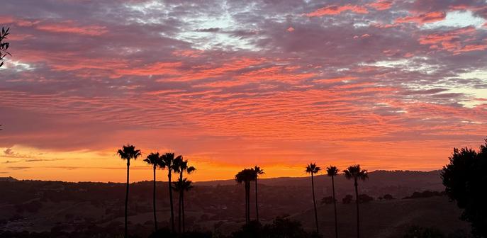 Red cloud sunset