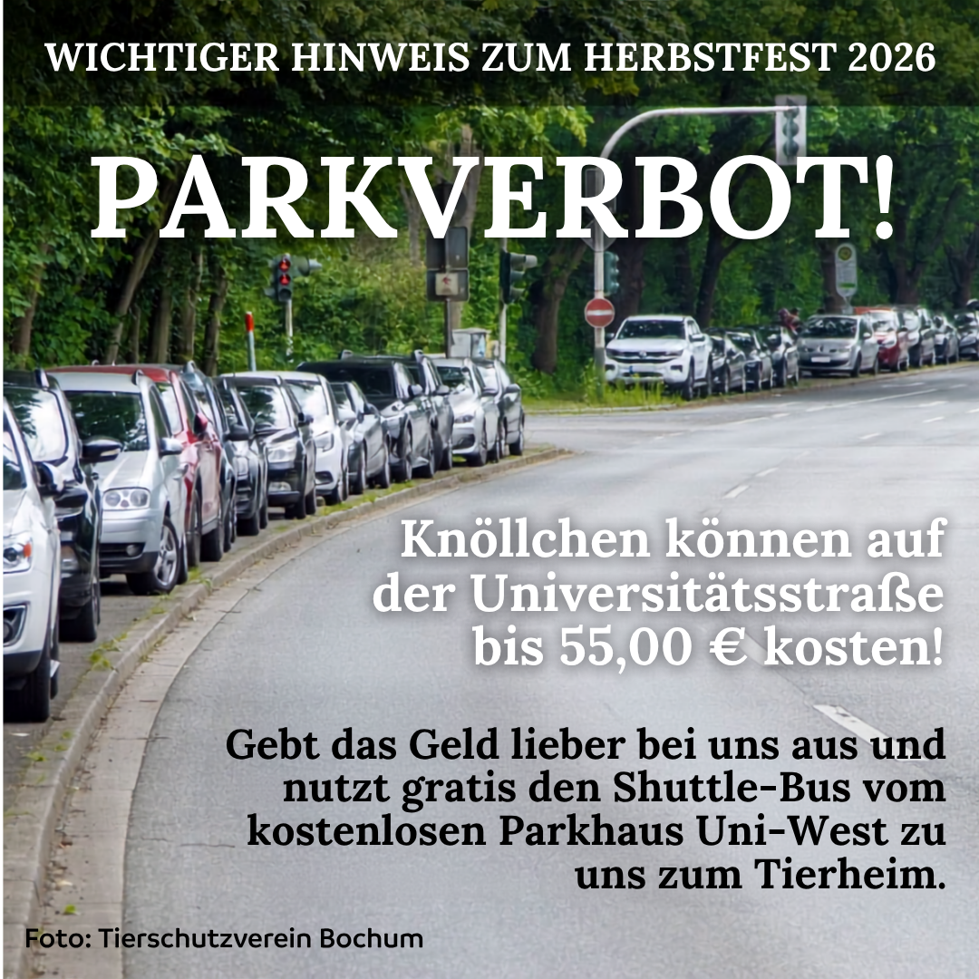 Foto und Hinweise des Hinweises über blockierte Wege und 55 Euro Knöllchen. Hinweis auf Shuttle.