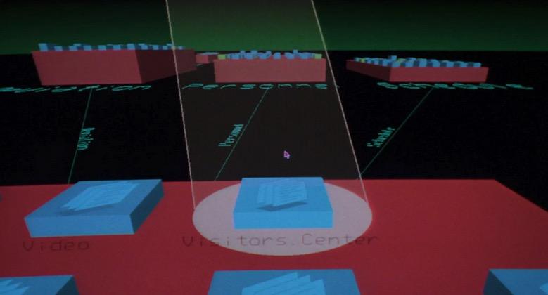 Experimental SGI file explorer application named fsn as seen in Jurassic Park.