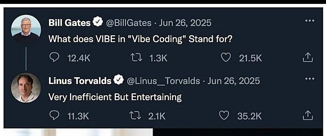 😄😁 # funny # memes # humour # jokes # lol # tech # technology # AI # vibecoding # programming # programmerhumour