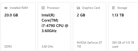 PC specs