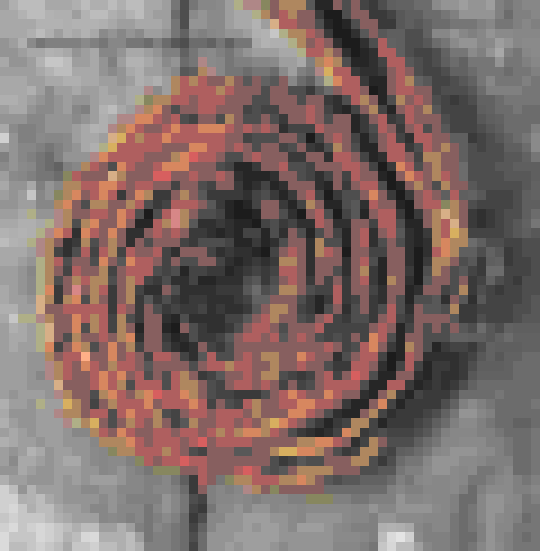 Nine Inch Nail's 'Further Down the Spiral' rendered by viu, a command-line image viewer software.