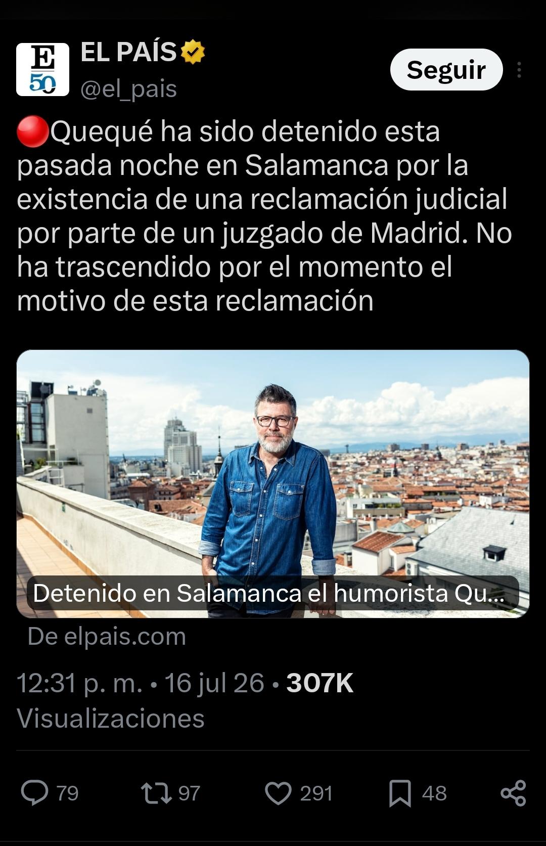 Una captura de pantalla de El País donde informan de la noticia, pero obviando a Abogados Cristianos, cosa que no hacen otros medios.