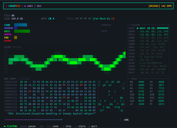 Cheapbin screenshot from github