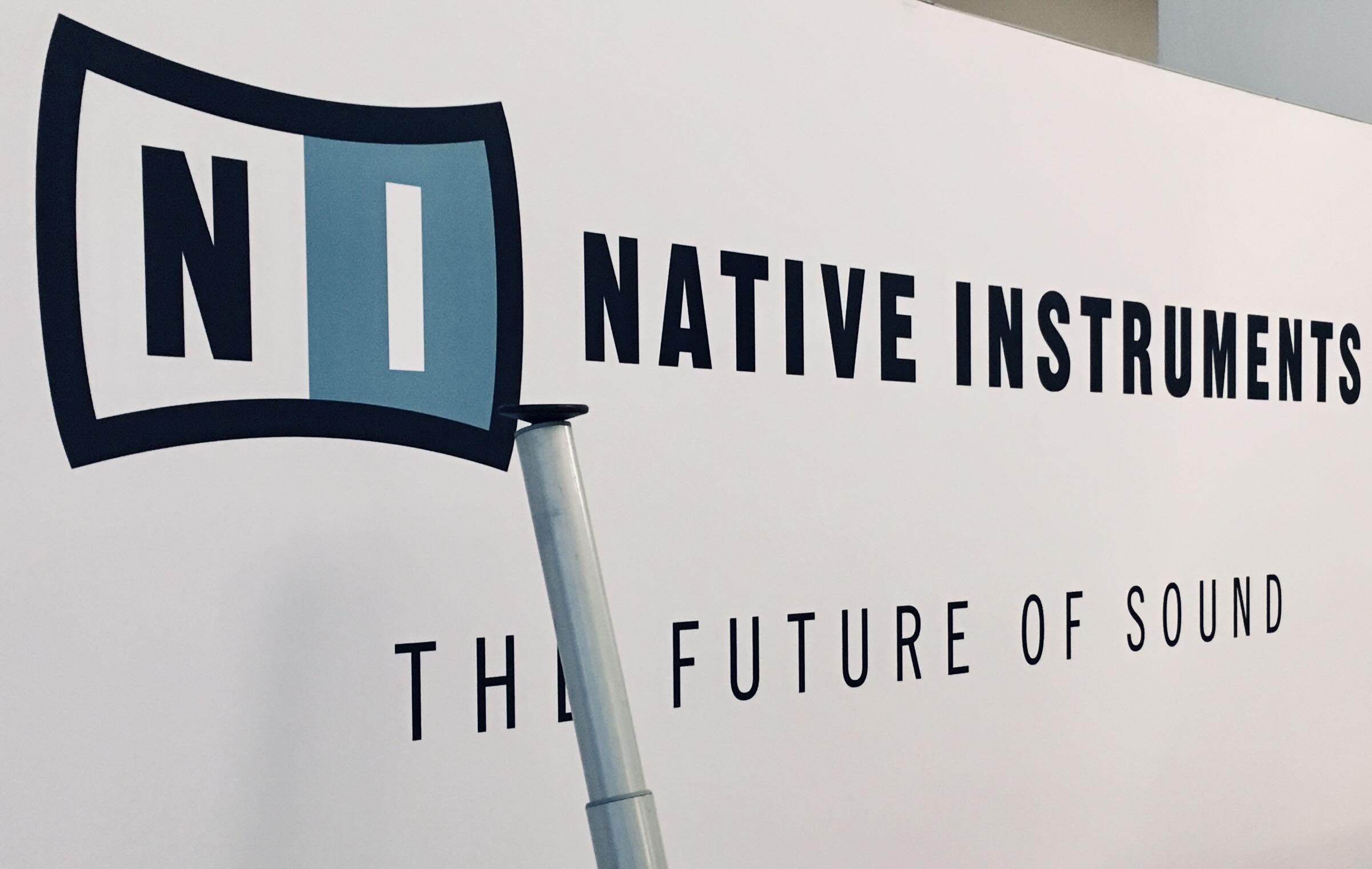 Native Instruments (old badge logo with N and I) - "the future of sound"