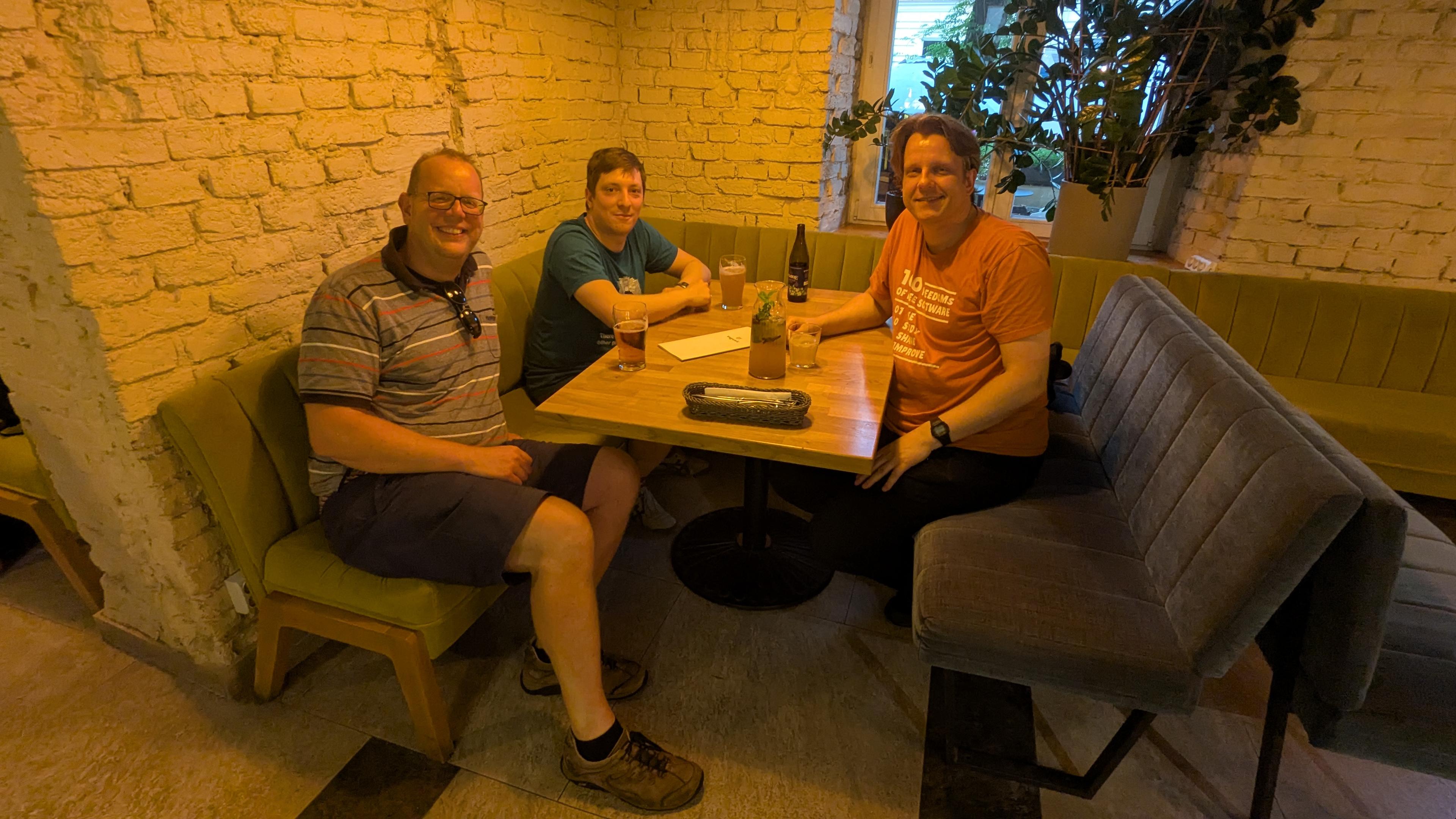 three people at the VIP table ;)