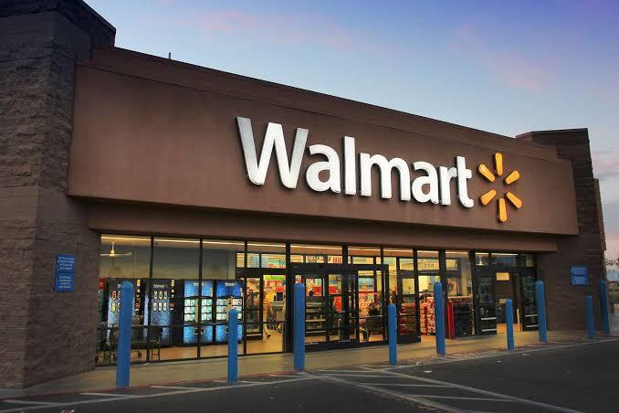 Walmart store with logo
