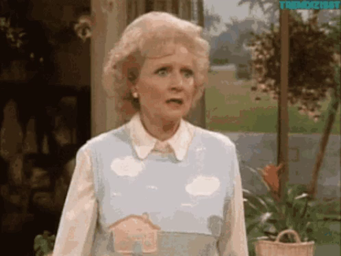 Rose from "Golden Girls" fainting