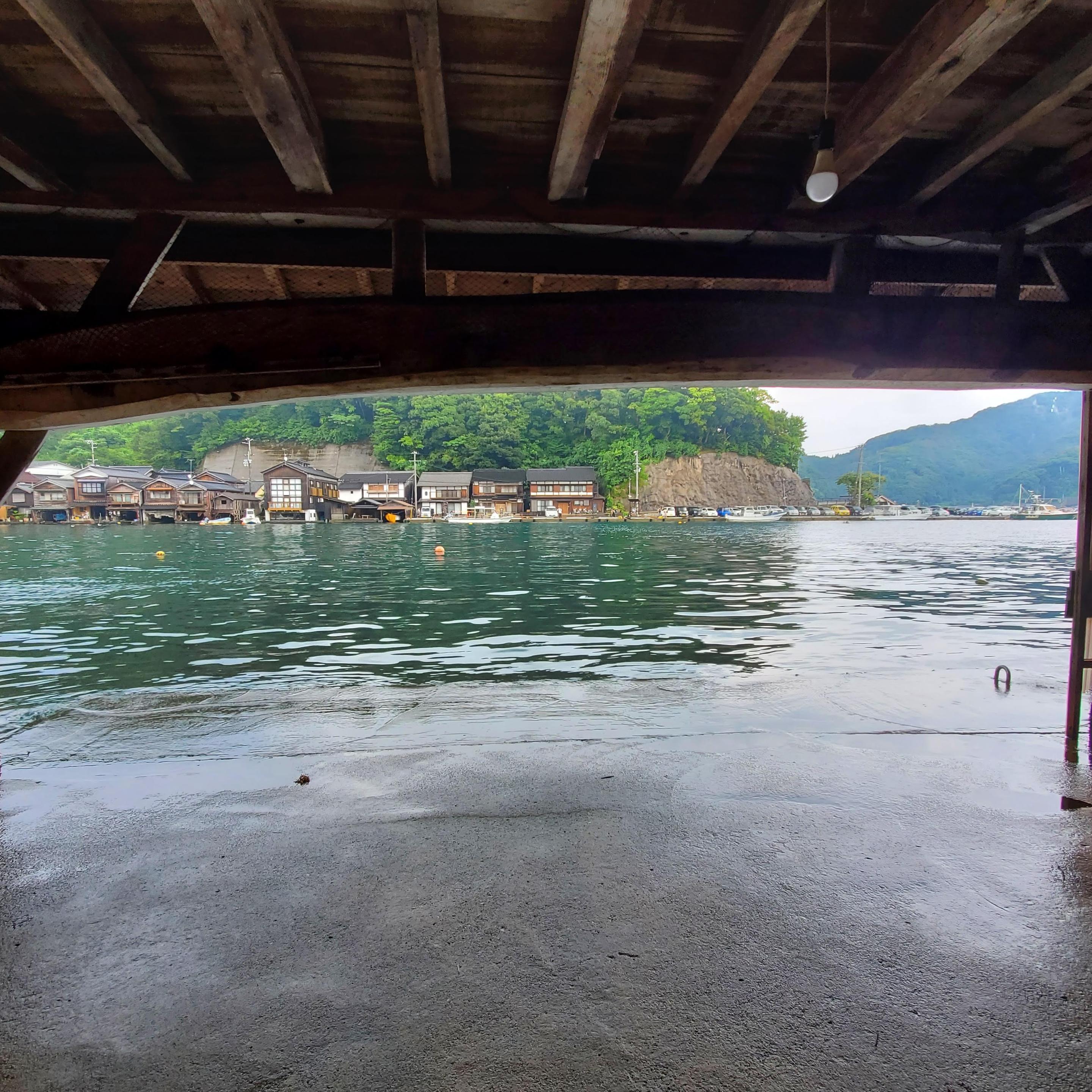 Ine, a fishing village on the coast of Kyoto Prefecture, famed for its 'boat houses' pressed close against the sea.