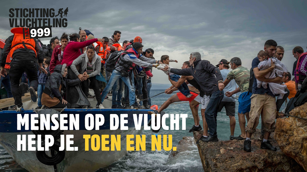 Mensen op de vlucht help je. Toen en nu.