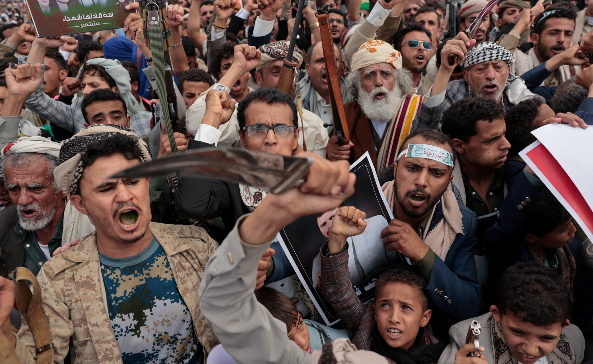 Partidaris houthis es manifesten a Sanà, al Iemen, el 17 de juliol de 2026 (REUTERS/Khaled Abdullah)