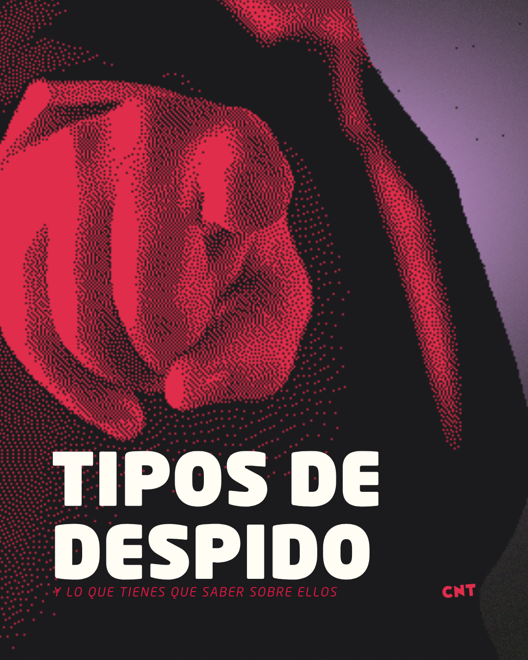 Imagen: la mano de un señor trajeado apuntándote a la cara
Texto: Tipos de despido y lo que tienes que saber sobre ellos