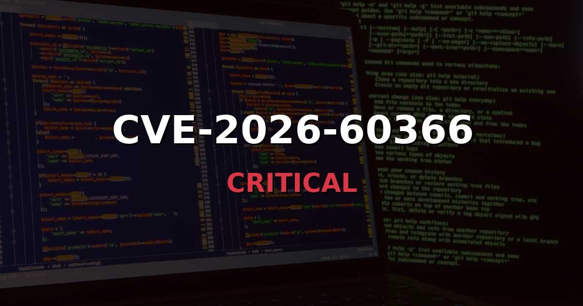 CVE Alert: CVE-2026-60366