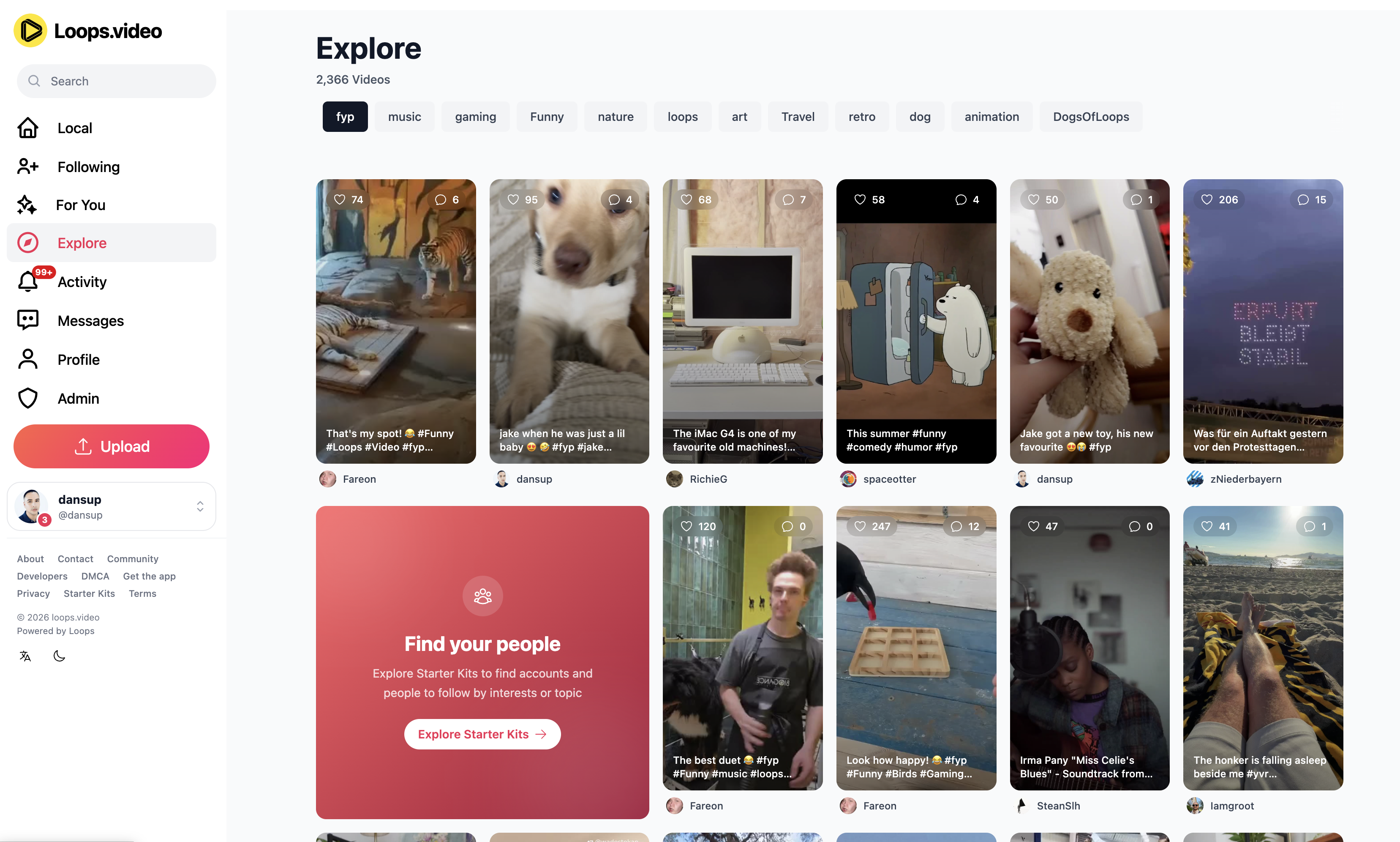 latest loops webUI