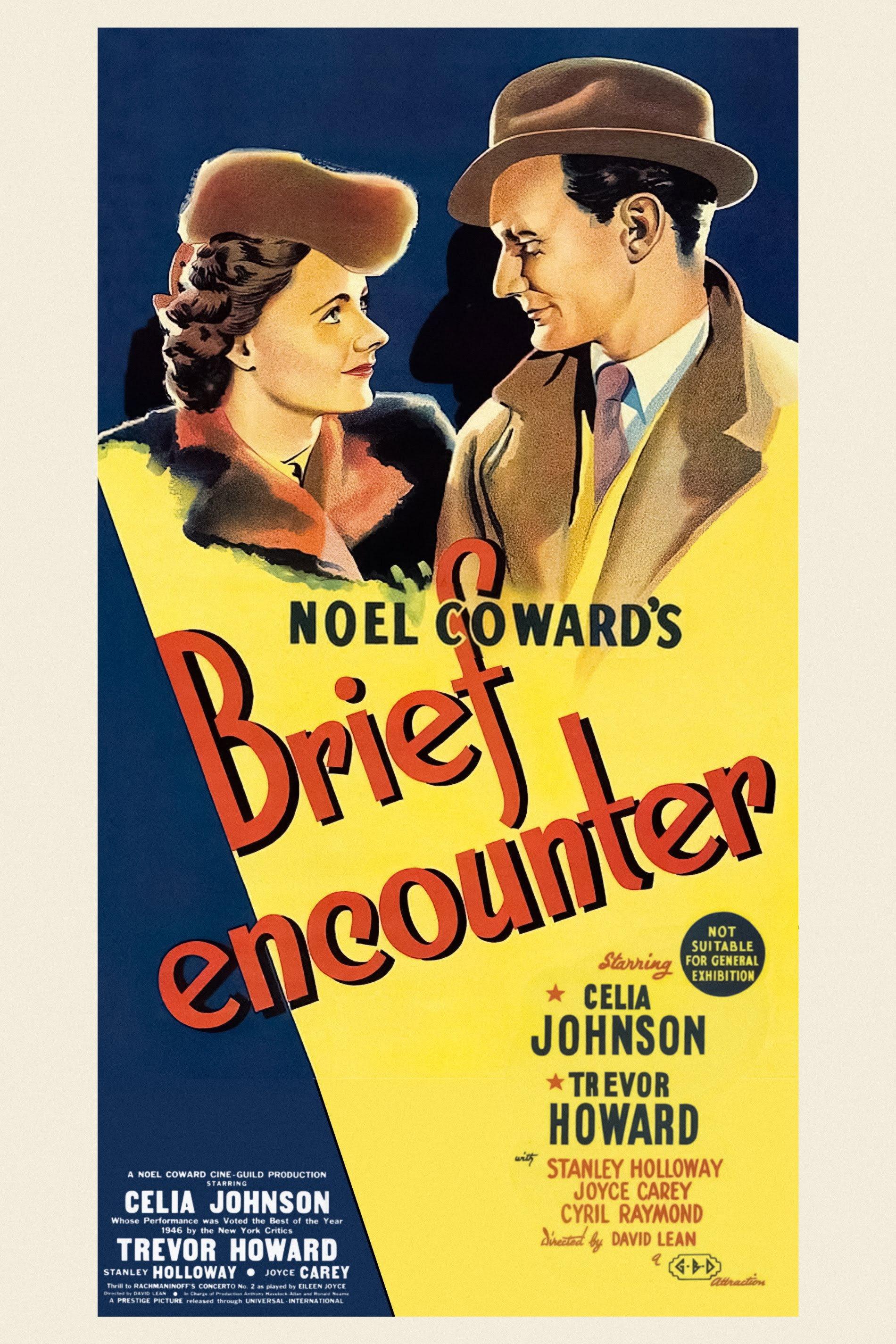 movie poster for the film adaptation of Noel Coward's play, Brief Encounter