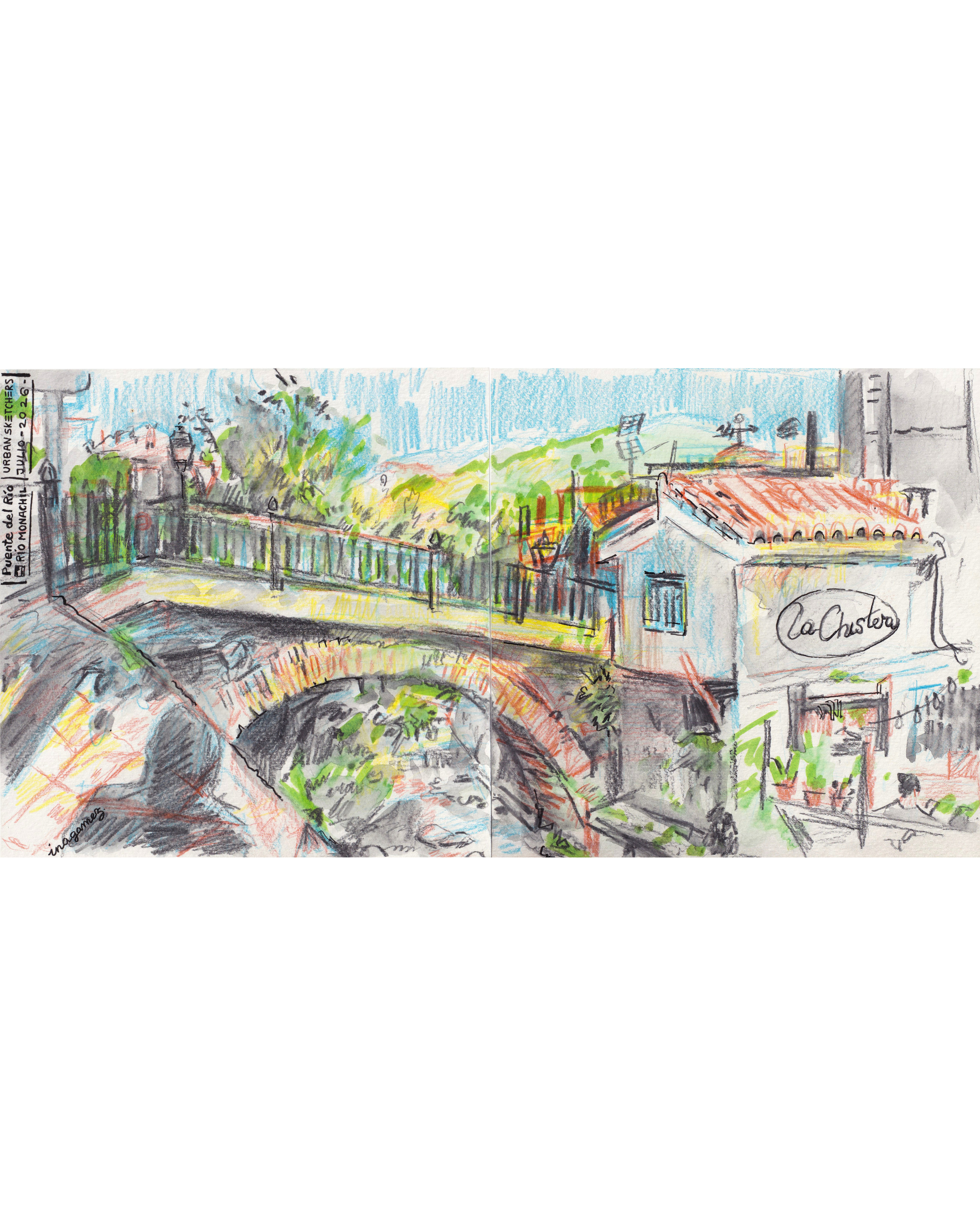 La chistera de Monachil y el puente del río